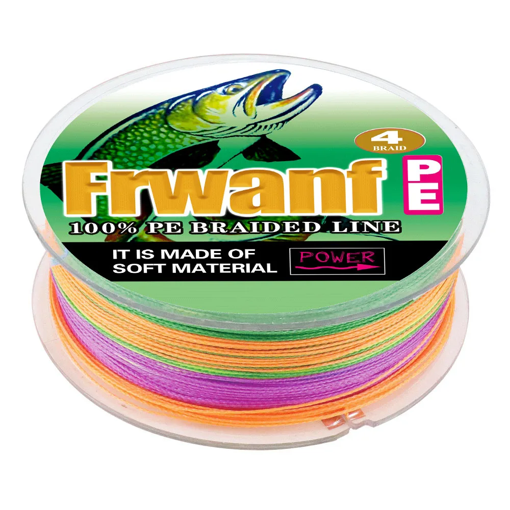 Frwanf Series 100M PE Braided Fishing Line Multifilament 4 weaves 6-100LBS test spool sea ice fishing 0.1mm-0.55mm spectra
Frwanf Series 100M PE Braided Fishing Line Multifilament 4 weaves 6-100LBS test spool sea ice fishing 0.1mm-0.55mm spectra