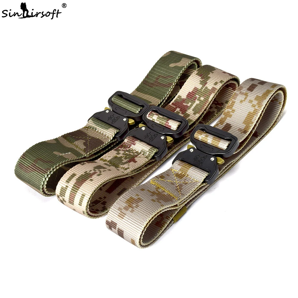 Military Equipment Army Tactical Belt Adjustable Men Thicken Metal Buckle Sturdy Nylon Belt Combat Belts Multicam USNC Airsoft
Military Equipment Army Tactical Belt Adjustable Men Thicken Metal Buckle Sturdy Nylon Belt Combat Belts Multicam USNC Airsoft
