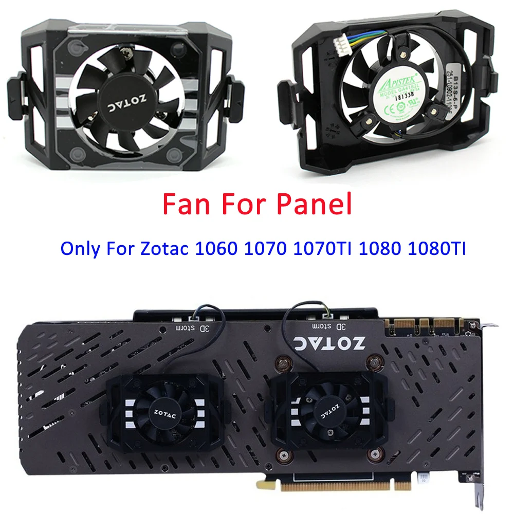 Back Panel Fan of Video card For Zotac 1060 1070 1070TI 1080 1080TI PLUS OC Graphic Card Pad Asistance Cooling Fans
Back Panel Fan of Video card For Zotac 1060 1070 1070TI 1080 1080TI PLUS OC Graphic Card Pad Asistance Cooling Fans