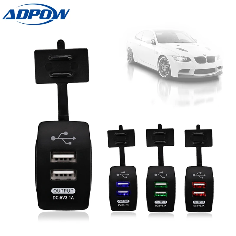 Universal Car Charger USB Vehicle DC12V-32V Waterproof Dual USB Charger 2 Port Power Socket 5V 2.1A/1A car-charger
Universal Car Charger USB Vehicle DC12V-32V Waterproof Dual USB Charger 2 Port Power Socket 5V 2.1A/1A car-charger