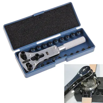 18pcs/Set Watch Opener Adjustable Watch Back Case Cover Opener Remover Wrench Screw Repair Tool Kit Replaceable Parts Pins
18pcs/Set Watch Opener Adjustable Watch Back Case Cover Opener Remover Wrench Screw Repair Tool Kit Replaceable Parts Pins