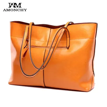 AMONCHY Natural Leather Women Handbags Totes Large Capacity Commute Shoulder Bags For Ladies Simple Europe US Cowhide Handle Bag
AMONCHY Natural Leather Women Handbags Totes Large Capacity Commute Shoulder Bags For Ladies Simple Europe US Cowhide Handle Bag
