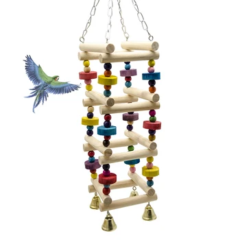 Parrot Climb Swing Combined Birds Ladder Stand Bar Pets Bird Nest Decorative Hanging Ornament with Bell Alexandrine Parakeet B05
Parrot Climb Swing Combined Birds Ladder Stand Bar Pets Bird Nest Decorative Hanging Ornament with Bell Alexandrine Parakeet B05