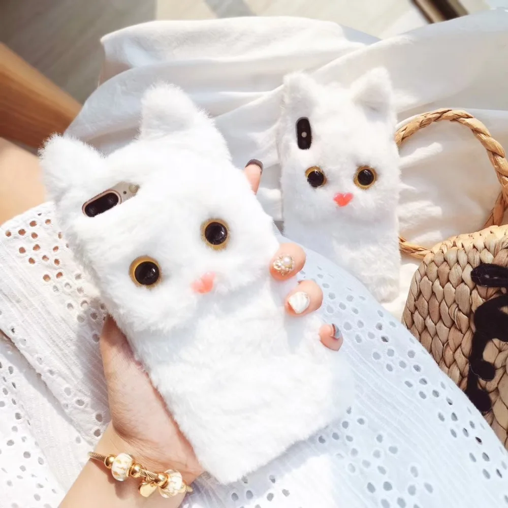 2018 Winter Plush Cat All inclusive soft shell Phone case for iPhone XS Max XR XS 6 6S 7 8 7 8Plus White cat cute Case Coque
2018 Winter Plush Cat All inclusive soft shell Phone case for iPhone XS Max XR XS 6 6S 7 8 7 8Plus White cat cute Case Coque