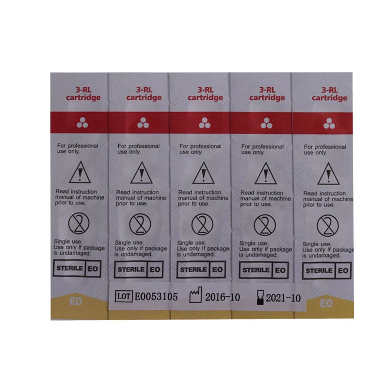 20piece 3RL Catridge Needles High Qualtity Disposable Sterilized Tattoo Permanent Makeup Pen Machine Needles Tips Eyebrow lip11