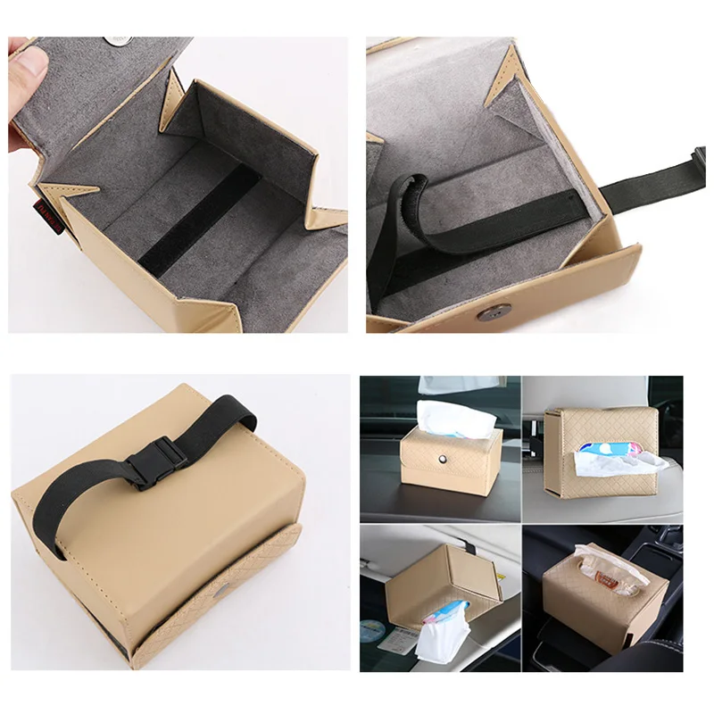 Car Tissue Storage Box Holder Case Napkin Paper Container for Sun Visor Seat Back F-Best | Автомобили и мотоциклы