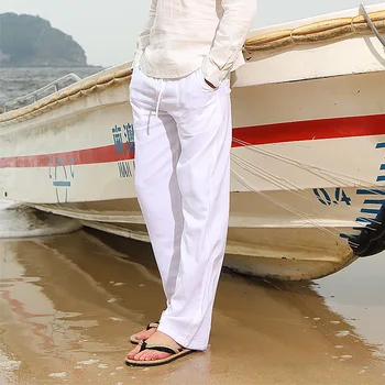 Pantalon Hombre Summer 2019 Men Drawstring Elastic Waist Joggers Trousers Overalls Straight Breathable Linen Baggy Cargo Pants
Pantalon Hombre Summer 2019 Men Drawstring Elastic Waist Joggers Trousers Overalls Straight Breathable Linen Baggy Cargo Pants