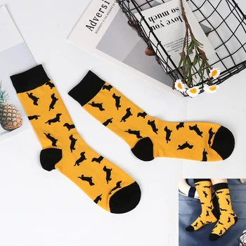 Bright Colors Yellow Hip Hop Men Fashion Socks Combed Middle Tube Big Size Women Warmer Winter Hosiery Animal Pattern Funny Sock
Bright Colors Yellow Hip Hop Men Fashion Socks Combed Middle Tube Big Size Women Warmer Winter Hosiery Animal Pattern Funny Sock