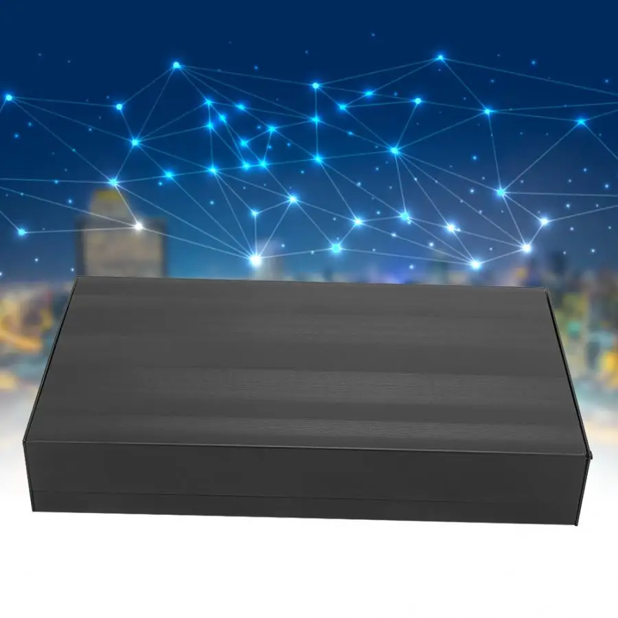 Black Extruded Aluminum Enclosure PCB Instrument Box DIY Electronic Project Case 50x178x300mm
Black Extruded Aluminum Enclosure PCB Instrument Box DIY Electronic Project Case 50x178x300mm