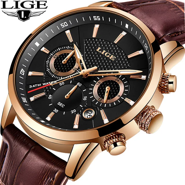 Reloje 2019 LIGE Men Watch Male Leather Automatic date Quartz Watches Mens Luxury Brand Waterproof Sport Clock Relogio Masculino
Reloje 2019 LIGE Men Watch Male Leather Automatic date Quartz Watches Mens Luxury Brand Waterproof Sport Clock Relogio Masculino