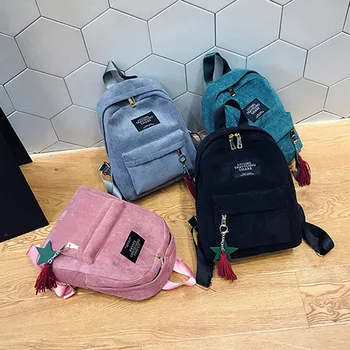 Backpack Women Large Capacity Fashion Simple School Backpack Girl Mini Corduroy Campus Style Pure Color Leisure Backpacks K717
Backpack Women Large Capacity Fashion Simple School Backpack Girl Mini Corduroy Campus Style Pure Color Leisure Backpacks K717