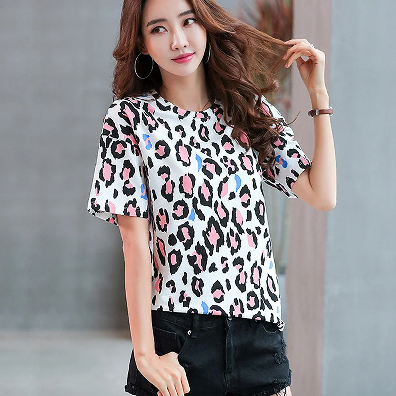 plus size summer top leopard print t shirt women tshirt camiseta mujer cotton t-shirt women tee shirt femme haut 2019
plus size summer top leopard print t shirt women tshirt camiseta mujer cotton t-shirt women tee shirt femme haut 2019