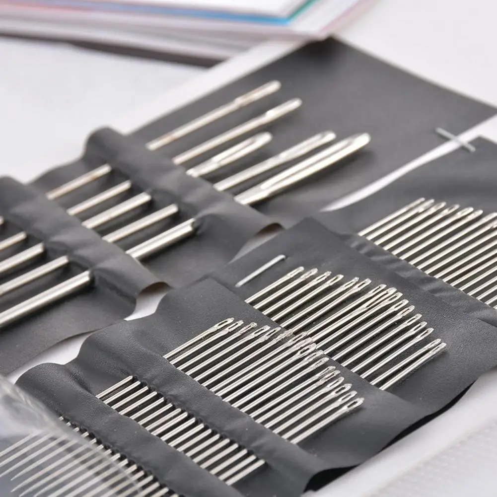 55Pcs/Set Stainless Steel Pin Set Home DIY Crafts Different Sizes Sewing Needles Home & Garden !