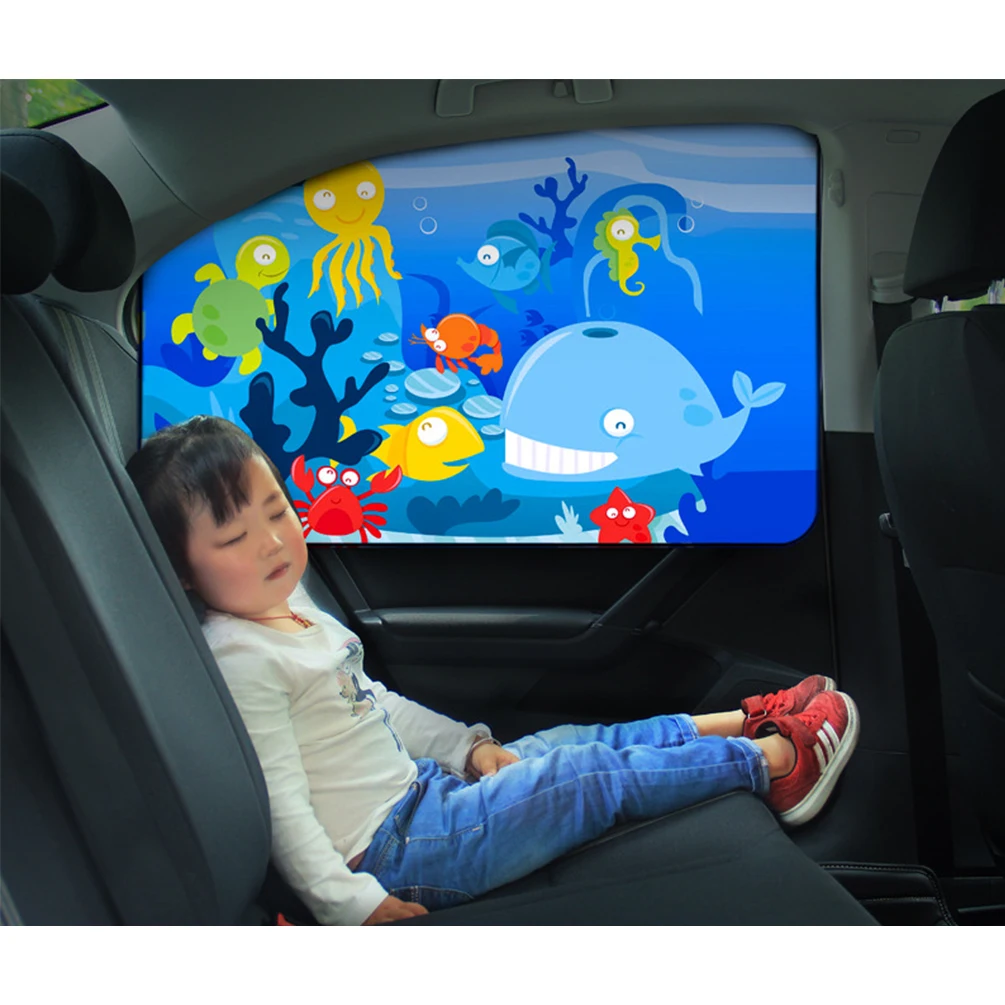 CARGOOL 4pcs Car Sun Shade Curtain Cartoon Auto Sunshade Protector Magnetic Car Sun Shield with Sea World Picture Blue
CARGOOL 4pcs Car Sun Shade Curtain Cartoon Auto Sunshade Protector Magnetic Car Sun Shield with Sea World Picture Blue