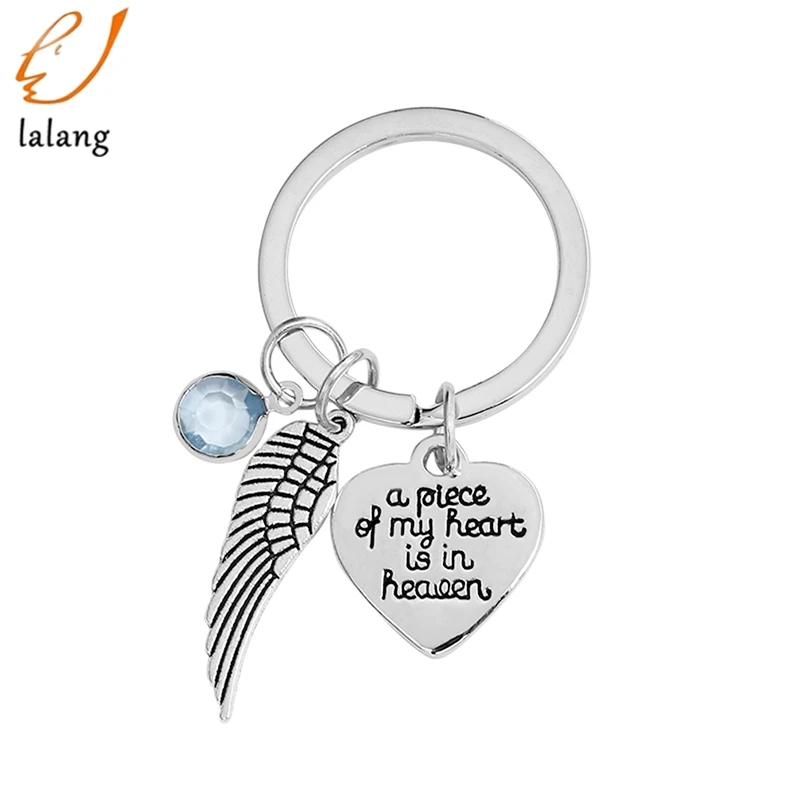 New Letter A Piece of My Heart Is In Heaven Heart Angel Wings Keychain blue pink color
New Letter A Piece of My Heart Is In Heaven Heart Angel Wings Keychain blue pink color