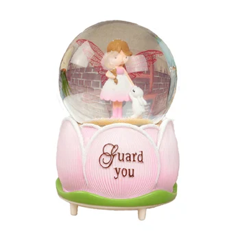 Cute Flower Bud Angel Automatic Floating Snow Crystal Ball Music Box Rotating Music Box with Light Figurines Creative Girl Gifts
Cute Flower Bud Angel Automatic Floating Snow Crystal Ball Music Box Rotating Music Box with Light Figurines Creative Girl Gifts