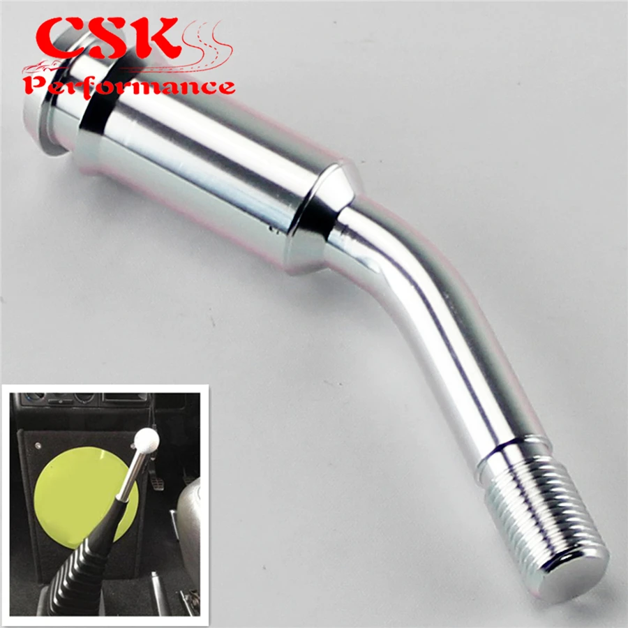 5inch Gear Shifter Stick Lever Bend Extension Shift Knob Extender for T4 1990-2003 Black Shift Knob Extender