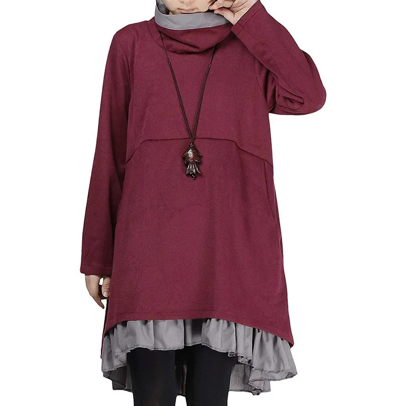 New Hot Women Lady Sweatshirt Top Long Sleeve Loose Splice High Neck Warm Fashion For Winter YAA99
New Hot Women Lady Sweatshirt Top Long Sleeve Loose Splice High Neck Warm Fashion For Winter YAA99