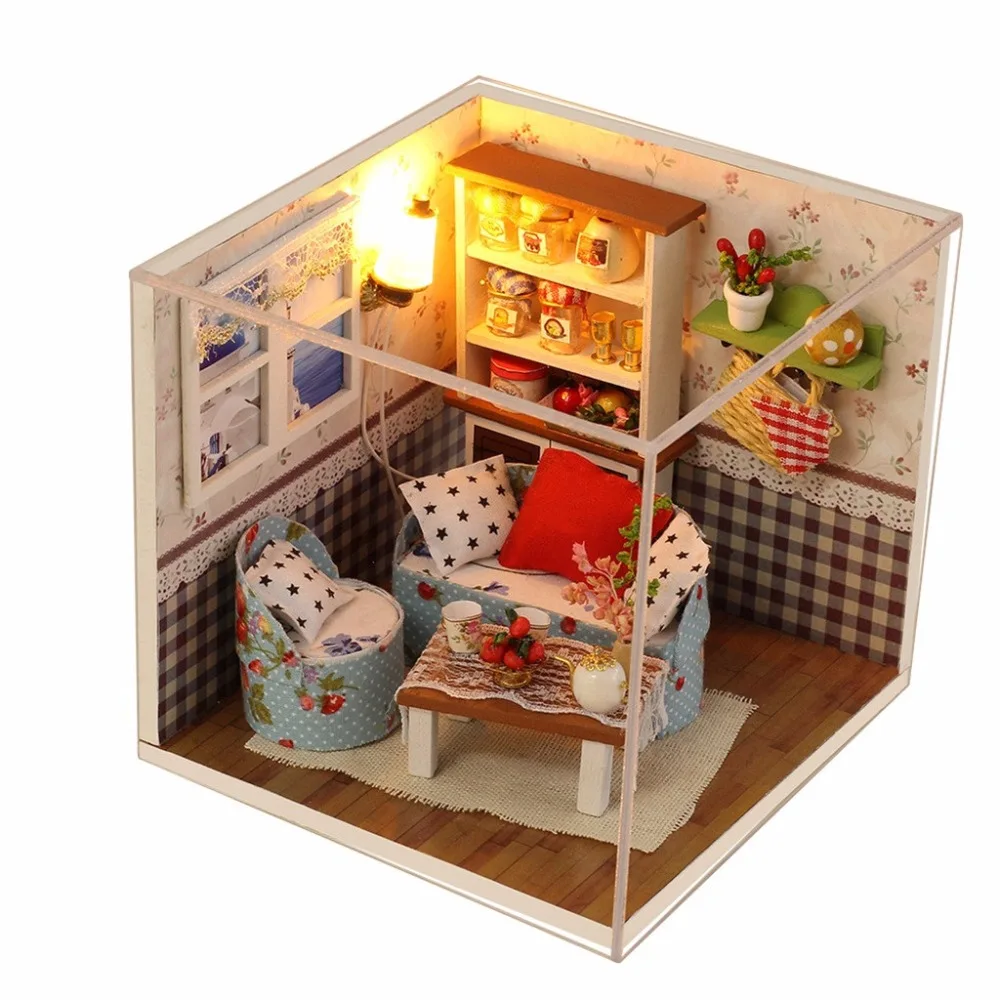 Wooden Doll House Furniture DIY Miniature Model 3D Wooden Miniatures room Scene Puzzle Dollhouse Toys for Children Gifts k318
Wooden Doll House Furniture DIY Miniature Model 3D Wooden Miniatures room Scene Puzzle Dollhouse Toys for Children Gifts k318
