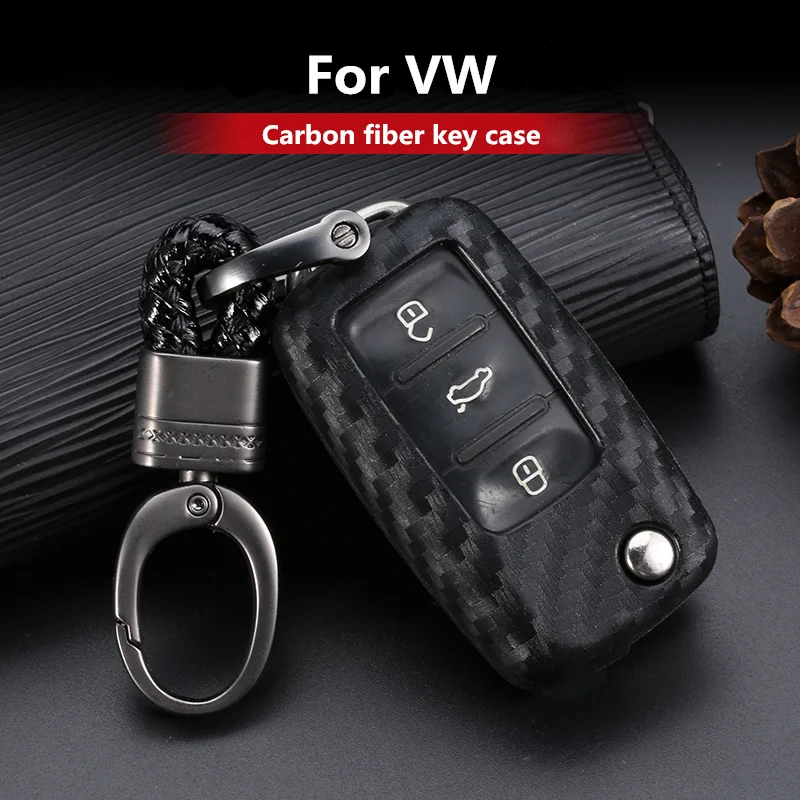 2019 Carbon Fiber Silica Gel Car Key Case Cover Holder Key Chain Ring For VW New Passat Lavida Tiguan Accessories Car-styling
2019 Carbon Fiber Silica Gel Car Key Case Cover Holder Key Chain Ring For VW New Passat Lavida Tiguan Accessories Car-styling