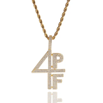 Hip hop 4PF Pendant Necklace Cubic Zirconia Micro Paved Full crystal CZ Bling Iced Out Necklace For Men Jewelry#ss30 
Hip hop 4PF Pendant Necklace Cubic Zirconia Micro Paved Full crystal CZ Bling Iced Out Necklace For Men Jewelry#ss30