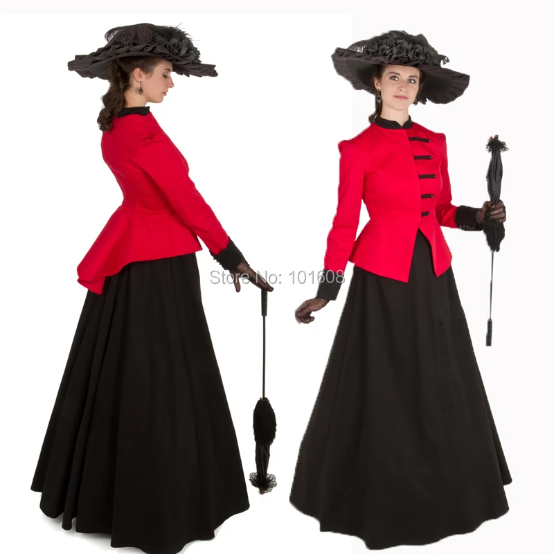 New Arrival!Red cotton Vintage costumes Victorian dresses 1860s Civil War Gown Historical dresses Retro regency dress HL-119
New Arrival!Red cotton Vintage costumes Victorian dresses 1860s Civil War Gown Historical dresses Retro regency dress HL-119