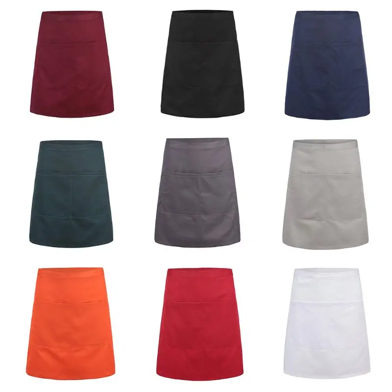 Men Women 2 Pockets Waist Apron Extra Long Straps Adjustable Short Half Apron for Kitchen Restaurant Chef Server Waitress Waiter
Men Women 2 Pockets Waist Apron Extra Long Straps Adjustable Short Half Apron for Kitchen Restaurant Chef Server Waitress Waiter