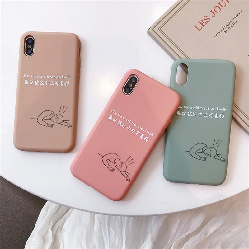 BONVAN For iPhone X XR XS Max Case soft Simple text pattern Protection Back Funda For iPhone 6 6s 7 8 Plus Phone Cover Coque 
BONVAN For iPhone X XR XS Max Case soft Simple text pattern Protection Back Funda For iPhone 6 6s 7 8 Plus Phone Cover Coque