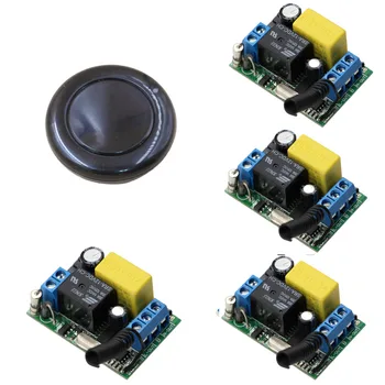 Smart Home AC 220V Wireless Remote Control Switch System Remote Power Switch 1CH 10A Relay ; 4 X Receiver + Transmitter
Smart Home AC 220V Wireless Remote Control Switch System Remote Power Switch 1CH 10A Relay ; 4 X Receiver + Transmitter