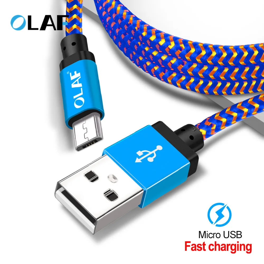 

OLAF Micro USB Cable 1m 2m 3m Fast Data Sync Charging Cable For Samsung Huawei Xiaomi LG Andriod Microusb Mobile Phone USB Cable