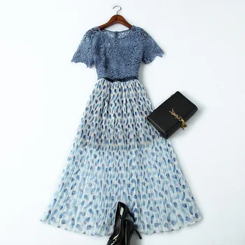 Skirt Set Women 2019 New Spring Summer Hollow Out Lace Top + Feather Printed Midi Skirt Fashion Casual Clothes Set Female S-XL
Skirt Set Women 2019 New Spring Summer Hollow Out Lace Top + Feather Printed Midi Skirt Fashion Casual Clothes Set Female S-XL