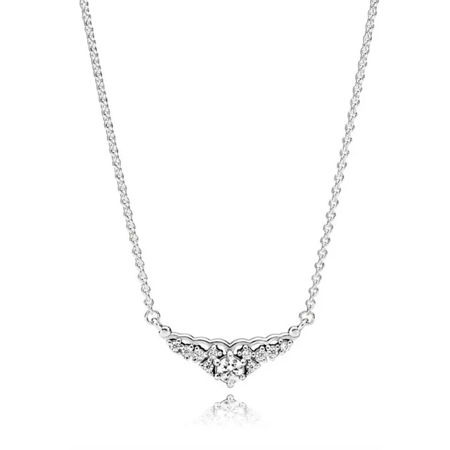 SIENTO 100% 925 Sterling Silver 396227CZ FAIRYTALE TIARA NECKLACE Charm Pendant Necklaces Women Necklaces Wholesale Jewelry
SIENTO 100% 925 Sterling Silver 396227CZ FAIRYTALE TIARA NECKLACE Charm Pendant Necklaces Women Necklaces Wholesale Jewelry