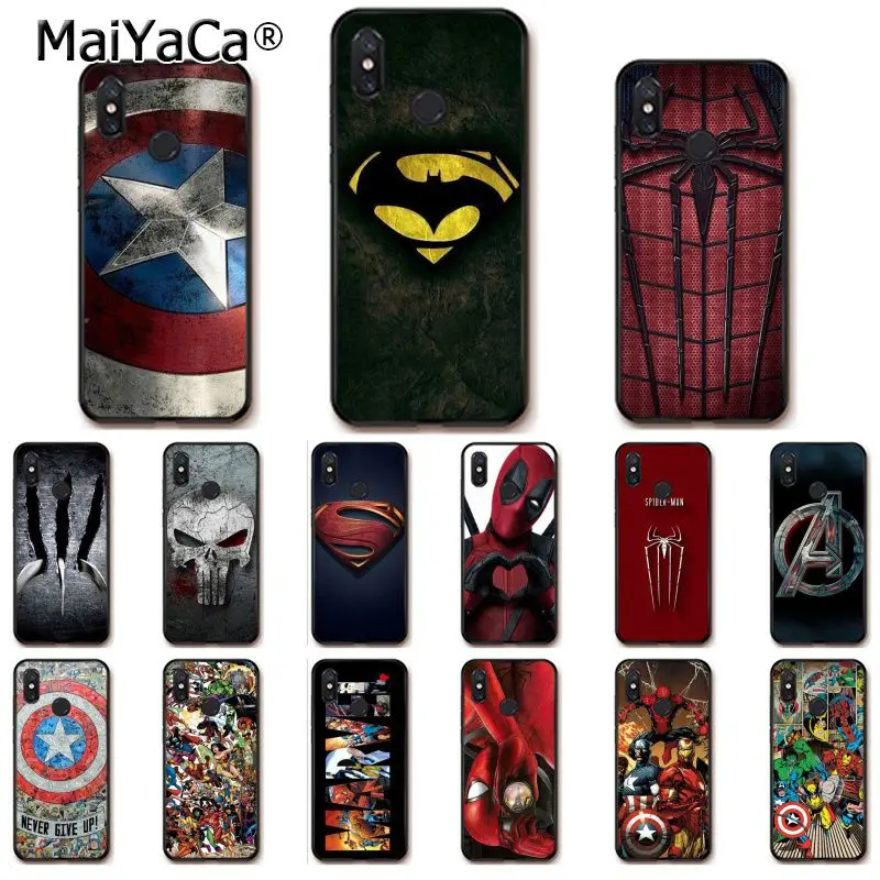 MaiYaCa Marvel Superman Venom Shield Spiderman LOGO Phone Case for Xiaomi Mi 6 Mix2 Mix2S Note3 8 8SE Redmi 5 5Plus Note4 4X 5
MaiYaCa Marvel Superman Venom Shield Spiderman LOGO Phone Case for Xiaomi Mi 6 Mix2 Mix2S Note3 8 8SE Redmi 5 5Plus Note4 4X 5