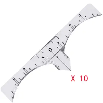 10PCS One-time Plastic Eyebrows Stencils Microblading Makeup Brow Measure Eyebrow Guide Ruler Permanent Tools 2U922
10PCS One-time Plastic Eyebrows Stencils Microblading Makeup Brow Measure Eyebrow Guide Ruler Permanent Tools 2U922