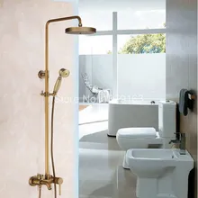 Antique Brass Wall Mounted Bathroom Rain Shower Faucet Set Single Handle Tub Mixer Tap Telephone Style Hand Shower ars188
Antique Brass Wall Mounted Bathroom Rain Shower Faucet Set Single Handle Tub Mixer Tap Telephone Style Hand Shower ars188