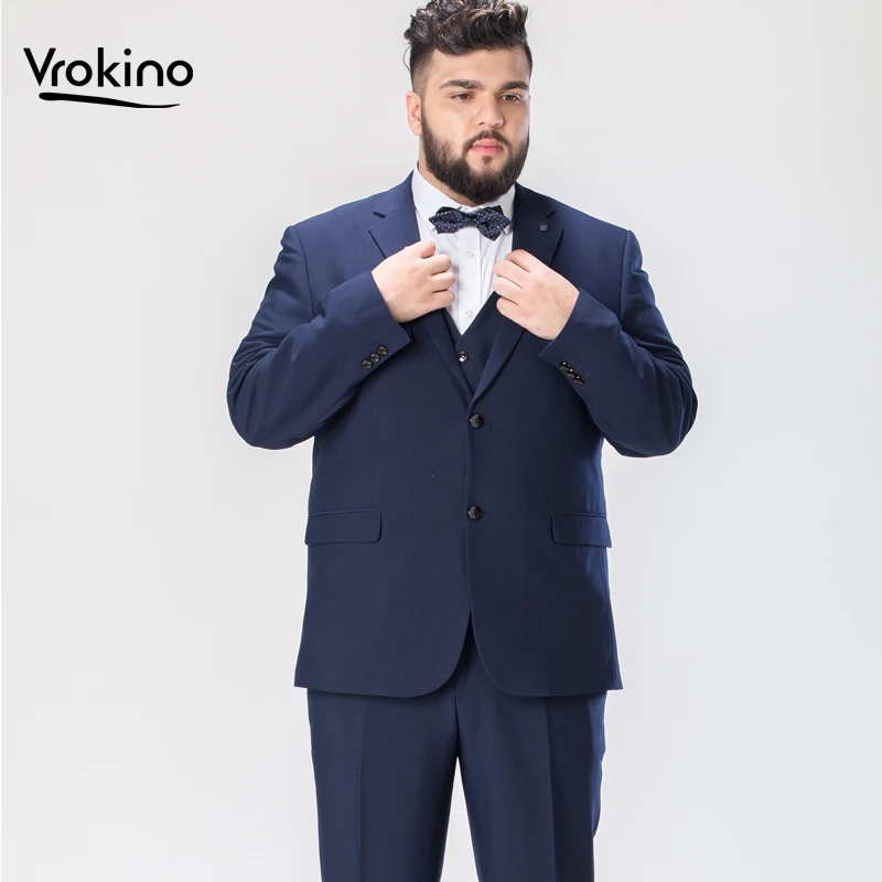 Большой размер 6XL 7XL 8XL 9XL мужской деловой Повседневный изысканный костюм из трех