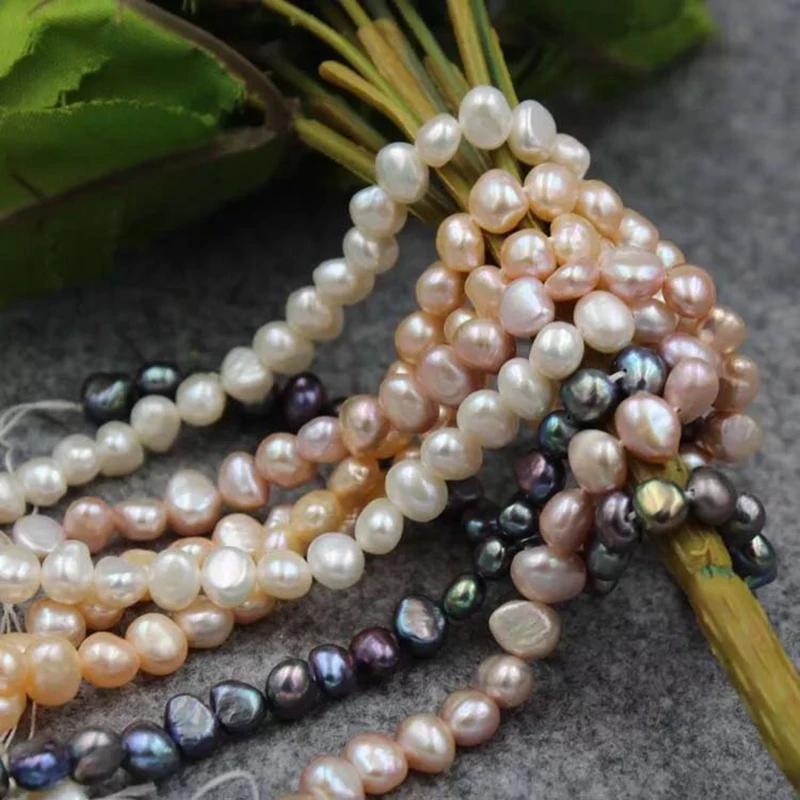 LiiJi Unique Real Cultured Freshwater pearl Baroque Freeform shape 7-8mm beads For DIY Jewelry Marking
LiiJi Unique Real Cultured Freshwater pearl Baroque Freeform shape 7-8mm beads For DIY Jewelry Marking