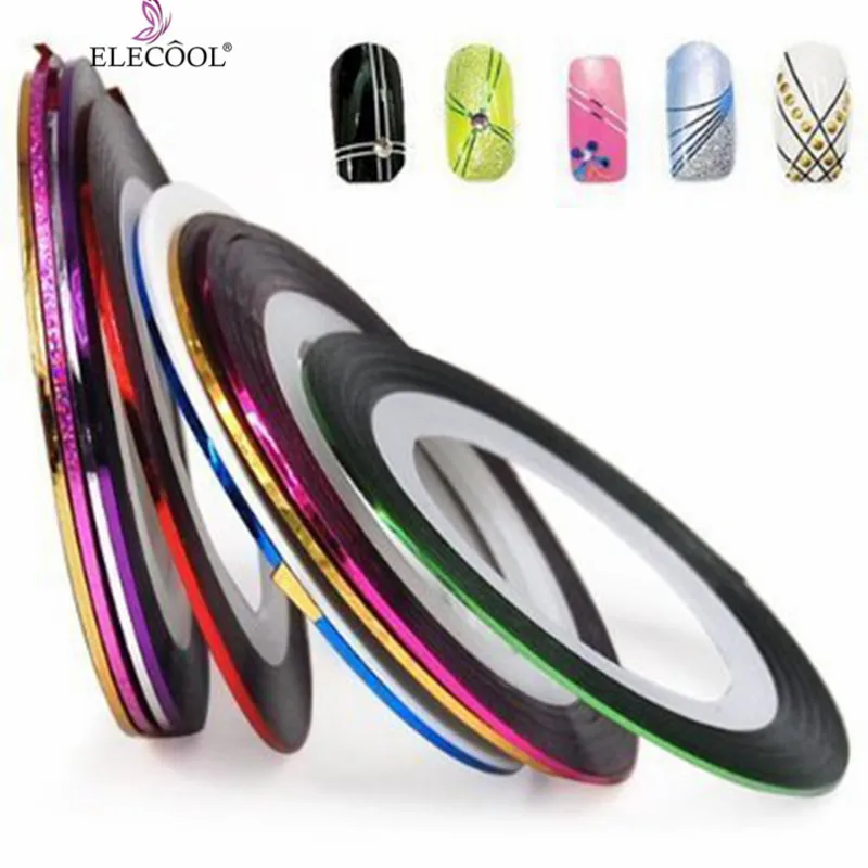 ELECOOL 30 Rolls Mixed Colors Nail Art Striping Tape Line DIY Self-Adhesive Nail Stickers Nail Art Decals Tips Decorations
ELECOOL 30 Rolls Mixed Colors Nail Art Striping Tape Line DIY Self-Adhesive Nail Stickers Nail Art Decals Tips Decorations