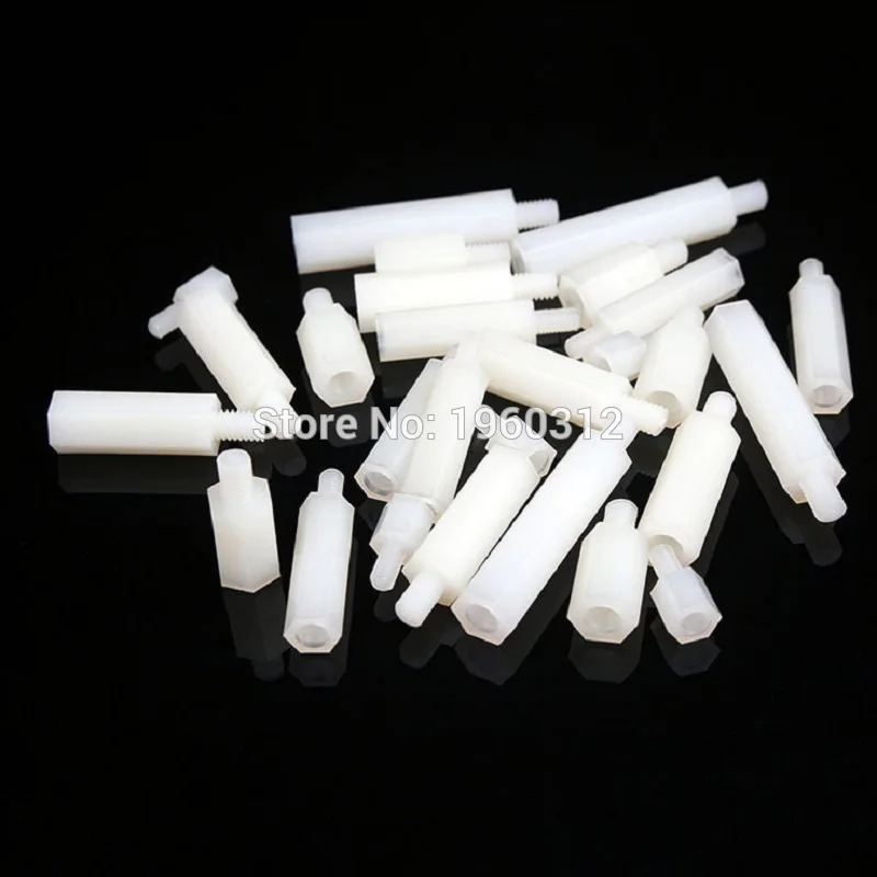 M3 White Nylon standoff male-Female -004