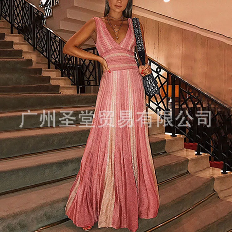 2019 Women Elegant Formal Long Striped Dresses Summer Sexy Maxi Boho Style Party Dress Deep V Neck Dress Vestidos Plus Size
2019 Women Elegant Formal Long Striped Dresses Summer Sexy Maxi Boho Style Party Dress Deep V Neck Dress Vestidos Plus Size