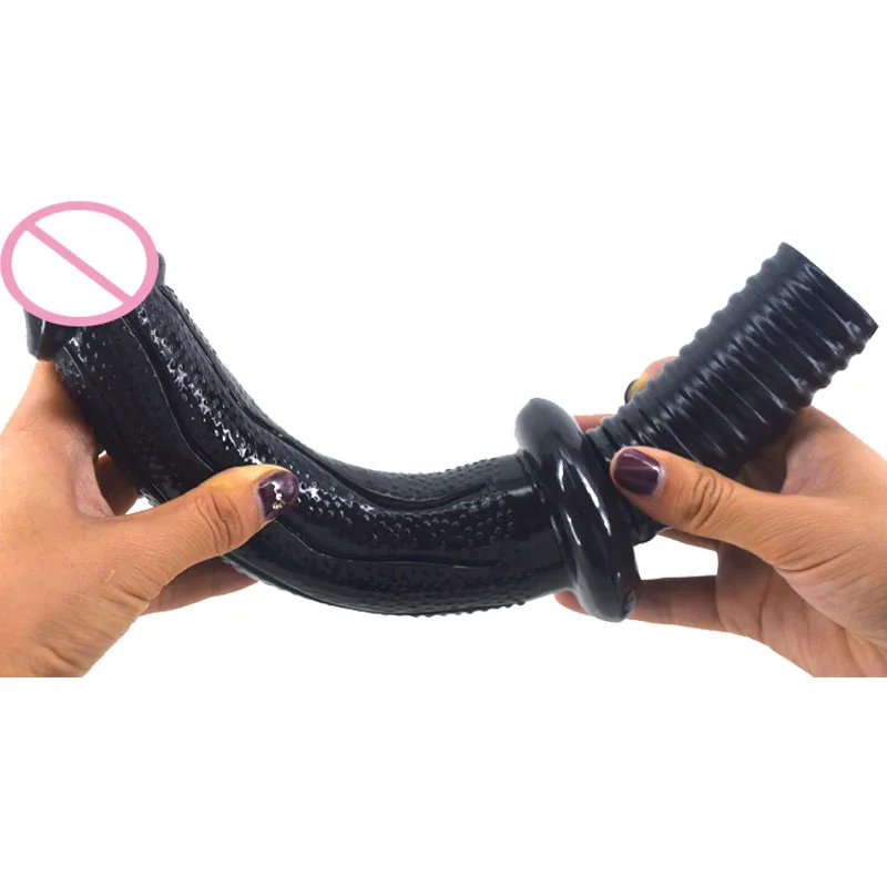 Double Handle Skin Simulation Adult-novelty G-spot Masturbation Is Pitted Super Long Anal Plug Penis Sex Shop