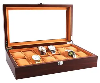 Watch Box for Men 12 Slot Solid Wood Storage Organizer Display Case Glass Window Steel Lock Pillow Watch Jewelry Wooden Storage
Watch Box for Men 12 Slot Solid Wood Storage Organizer Display Case Glass Window Steel Lock Pillow Watch Jewelry Wooden Storage