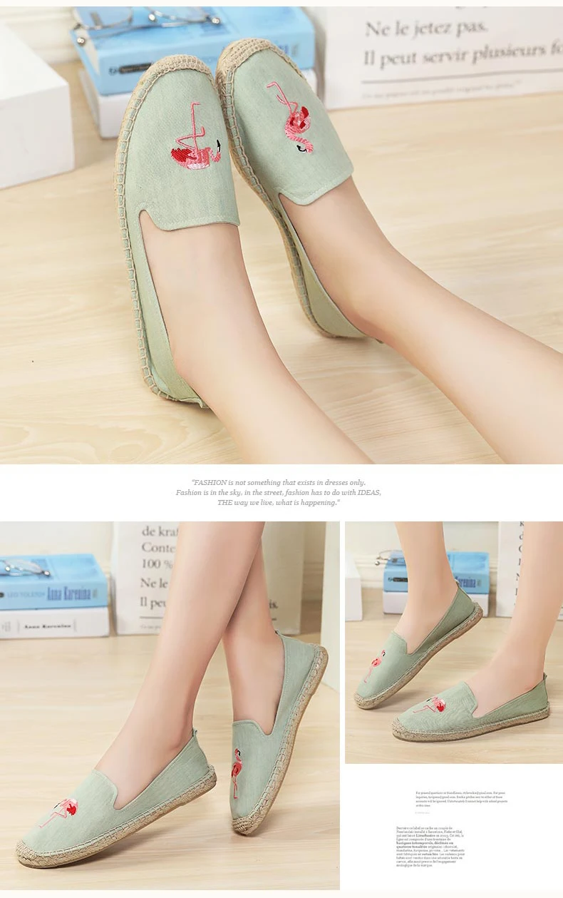 Women Flats Slip On Shoes Espadrilles Loafers Canvas Slip On Shoes for Women Moccasin Womens Fisherman shoe Women's Casual Shoe (13)