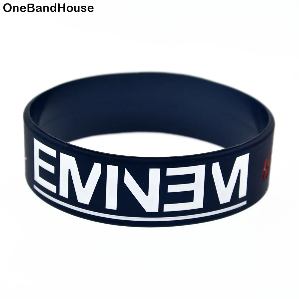 OneBandaHouse 1PC Marshall Mathers Eminem Silicone Bracelet 1 Inch Wide Adult Size Bangle
OneBandaHouse 1PC Marshall Mathers Eminem Silicone Bracelet 1 Inch Wide Adult Size Bangle