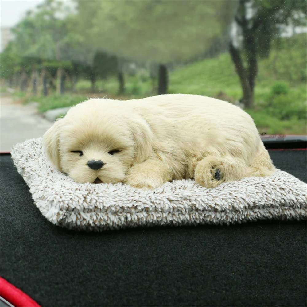 Fancytrader Cute Animals Cat Fox Dog Panda Lying on Blanket Toys Purify Air Cars Decoration Doll19