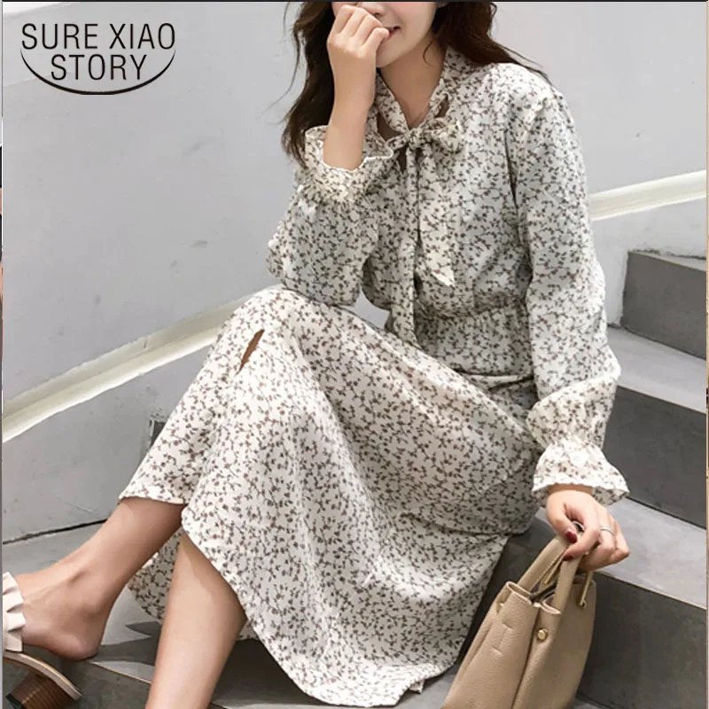 Dress women 2019 chiffon dress elegant Dot Bow A-Line Flare Sleeve long white dress Office Lady long sleeve dresses 2595 50
Dress women 2019 chiffon dress elegant Dot Bow A-Line Flare Sleeve long white dress Office Lady long sleeve dresses 2595 50