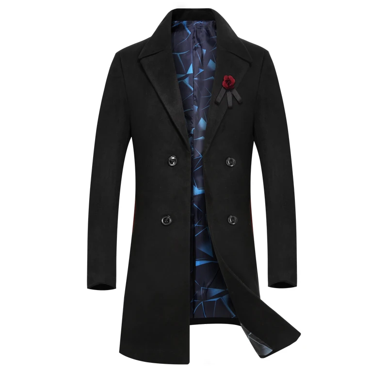 2019 Classic Pure Color Men Long-sleeved Woolen Coat 4 Colors Choose High-end Wedding Banquet Mens Long Dress Jacket
2019 Classic Pure Color Men Long-sleeved Woolen Coat 4 Colors Choose High-end Wedding Banquet Mens Long Dress Jacket