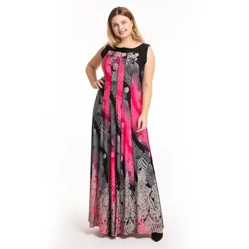 Women Summer Bohemian Dress O Neck Sleeveless Long Maxi Dress Printed Beach Sundress Plus Size 5XL Ladies Dresses Vestido Longo
Women Summer Bohemian Dress O Neck Sleeveless Long Maxi Dress Printed Beach Sundress Plus Size 5XL Ladies Dresses Vestido Longo
