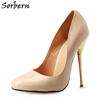 Sorbern 14Cm Metal High Heels Women Pumps Small Round Toes Slip On Stilettos Heeled Party Shoes Unisex Pumps Plus Size 40-50
Sorbern 14Cm Metal High Heels Women Pumps Small Round Toes Slip On Stilettos Heeled Party Shoes Unisex Pumps Plus Size 40-50