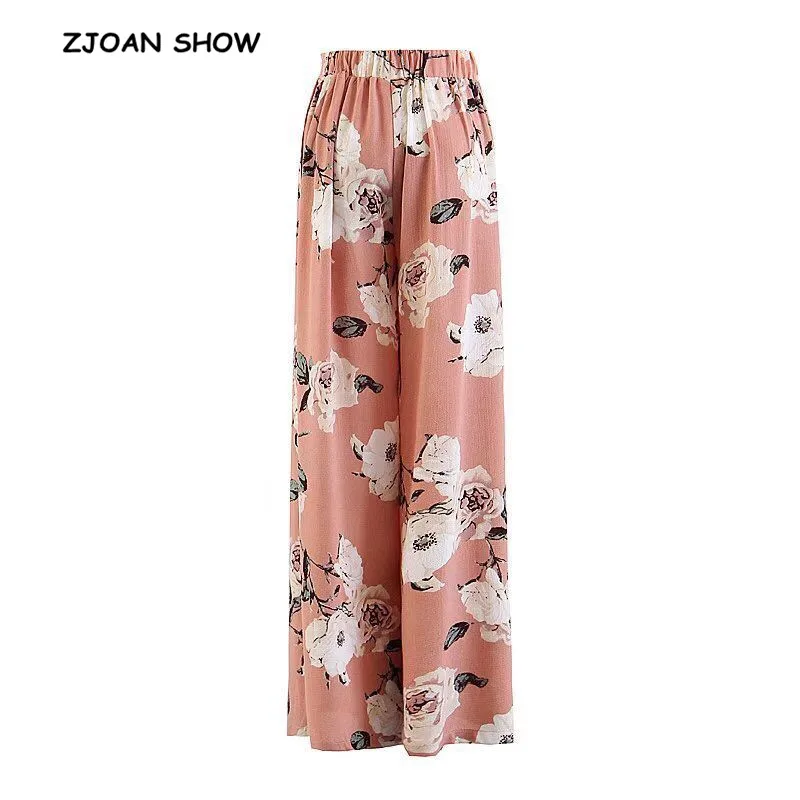 Retro Flower Print Orange Side Slit Wide Leg Pants 2018 Woman Back Elastic High Waist Trousers Femme Casual Loose Pants
Retro Flower Print Orange Side Slit Wide Leg Pants 2018 Woman Back Elastic High Waist Trousers Femme Casual Loose Pants